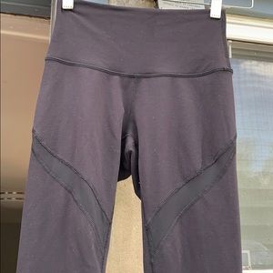 Black Mesh Lulu Lemon Leggings